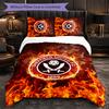 Sheffield United Football 3 Piece Bedding Set Soft Duvet Cover Set with Pillowcases Printed Bedroom Decor Set for Home