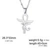 Egypt Eye Of Horus Ra Ankh Cross Necklace Stainless Steel Neck Chain Egyptian Protection Wedjat Eye Jewelry for Women Men