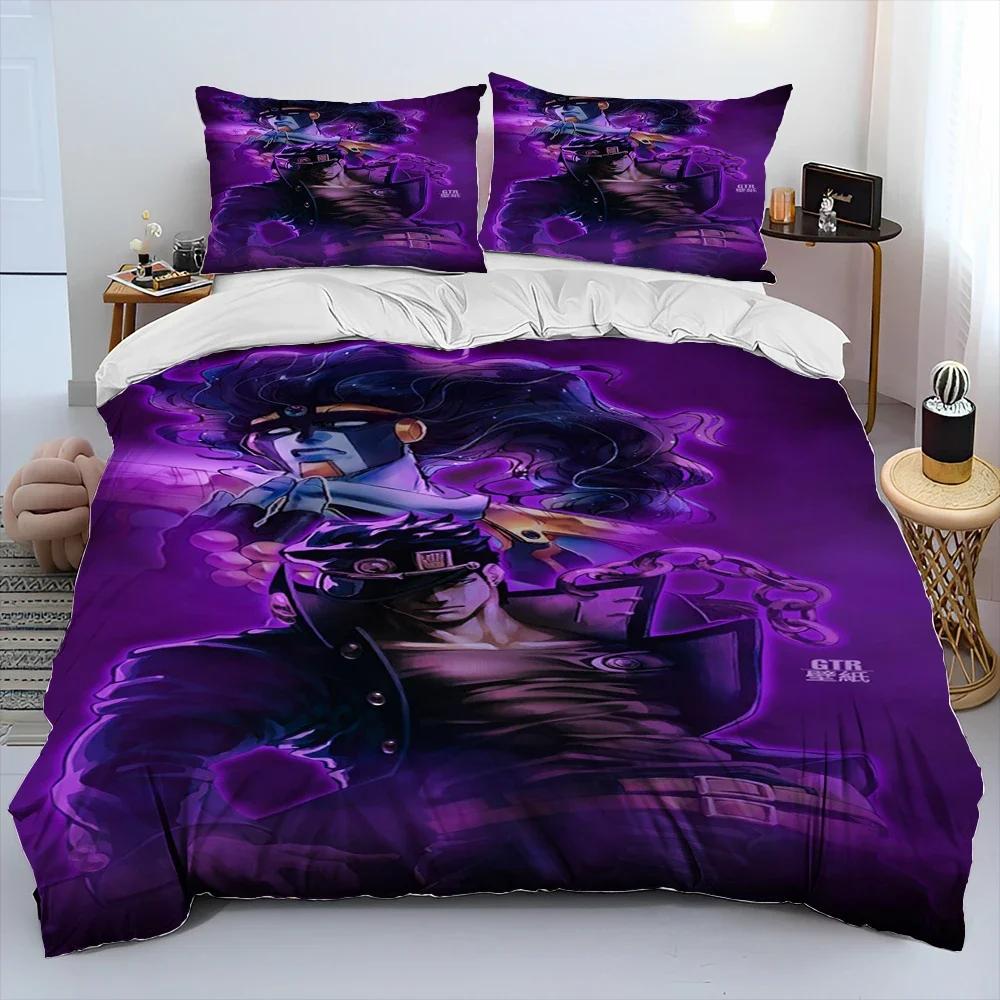 Anime Jojo's Bizarre Adventure Pohodlný povlak na přikrývku Povlak na polštář Sada povlečení Dekorace dětského pokoje Domácí textil