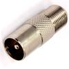 Adapter RF-WT/F-GN Straight TV Plug FOR F Mounting