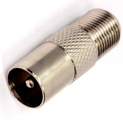 Adapter RF-WT/F-GN Straight TV Plug FOR F Mounting