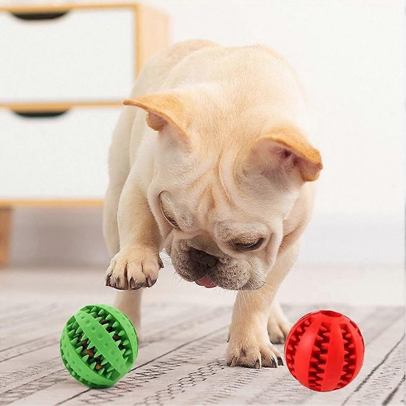 Dog Ball, Dog Toy Ball, Dog Chew Ball Toy, Interactive Toy Ball, for Small, Medium, Large Dogs, 5 cm Natural Rubber, Tooth Cleaning, Dog Toy, Dog Game