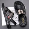 Men's Sandals Leather Casual Sandals Non Slip Beach Sandal Outdoor Platform Sandals for Men Summer New Slippers Sandalias Hombre