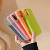 Silicone Fruit Juice Candy Color Phone Case for IPhone 15 14 13 12 Promax Liquid Jelly Trendy Full Cover 15promax Cute Simple