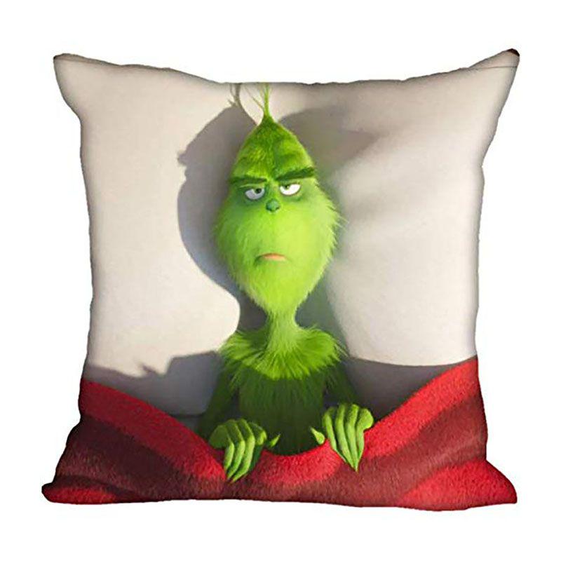 

Cozy Grinch 3d Printing Christmas Pillow Case In Super Soft Peach Skin For Festive Sofa Decor Bed