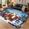 Tapis de sol thème Noël, Tapis doux, Décoration de fête intérieure pour la maison