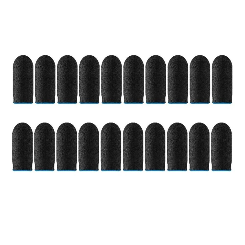 10PCS Nano Fiber Gaming Finger Sleeves Anti-Sweat Gaming Fingertip Covers for Smartphones