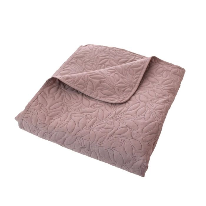 Couvre-lit en microfibre 240 x 220 cm Rose