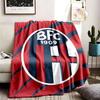 Bologna Football Club Theme Blanket Suitable For The Sofa Camping And Travel Made Of Soft Flannel Material An Ideal Gift For Occasions Such As Birthda
