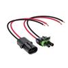 10 Pairs  2-Wire Weather Pack Connector Kit Assembled with 10" 16 AWG Wires US