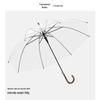 Nanqiao Frosted Transparent Manual Stick Umbrella