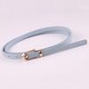 Thin Waist Belt, Versatile PU Leather Belt With Pin Buckle For Women