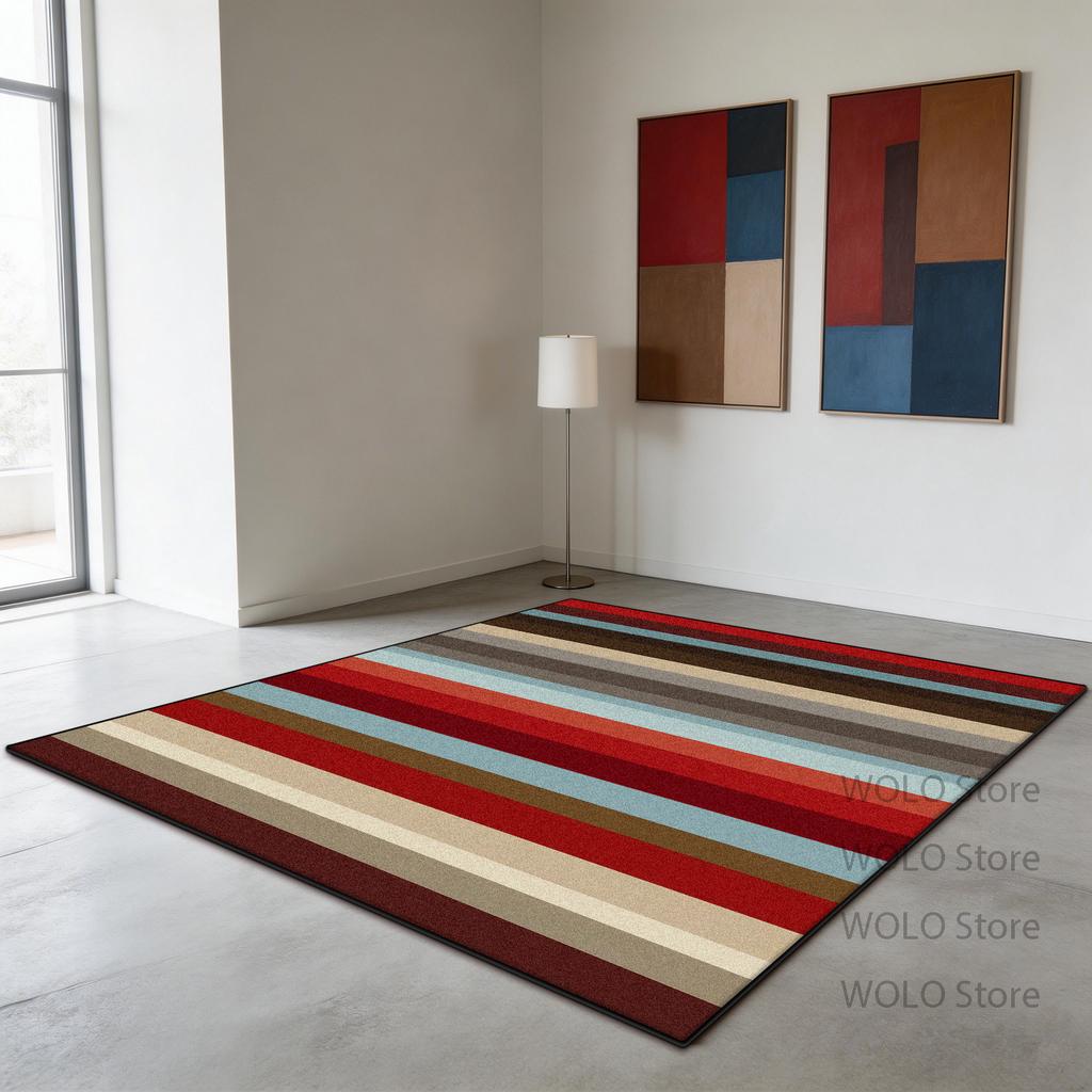 Geometric Modern Carpet Bedroom Decoration Sofa Side Rugs Living Room Easy Cleaning Antiskid Customizable Study Floor Mat Lounge