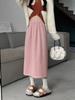 Women's High-Waisted Corduroy A-Line Skirt - Slim Fit, Stylish Korean Design for Autumn/Winter 2023