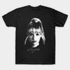 Men Black Print T-shirt Angele - Portrait No-Cut Transfer Paper Print Cotton Tshirt