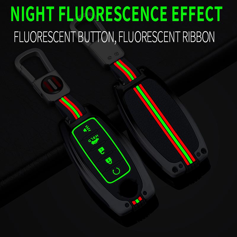 5 Button Zinc Alloy Car Key Case for Nissan Patrol Versa Maxima Altima Rogue Armada Sentra Murano Leaf Sunny X-Trail Qashqai