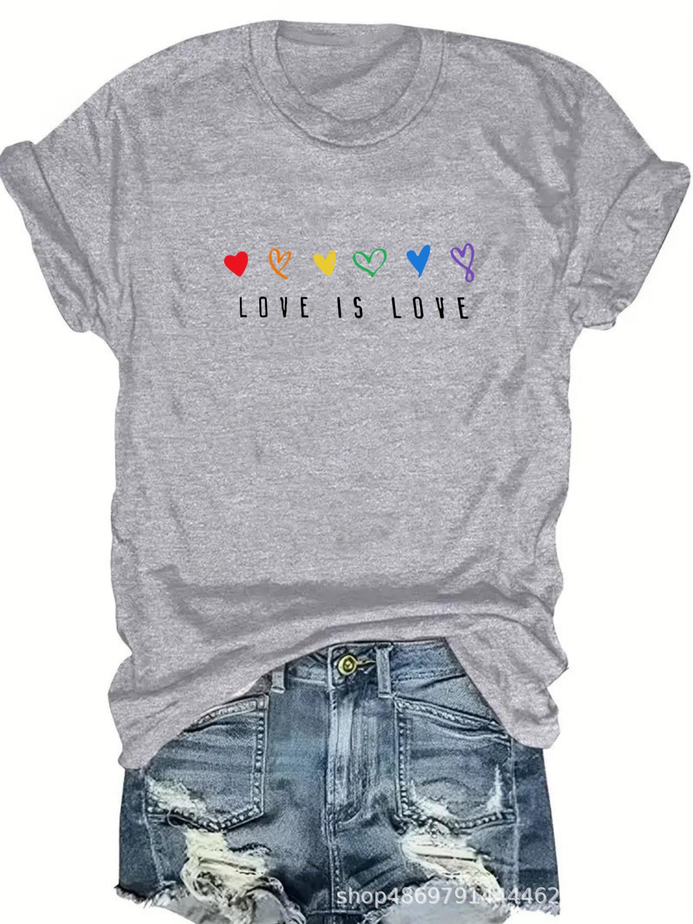 

Cross-Border Women s Fashion Round Neck T-Shirt S світло-сірий колір