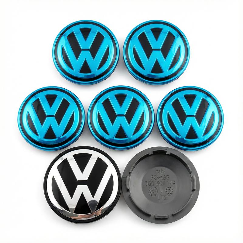 For Volkswagen VW 4pcs 55mm 56mm 65mm 70mm 76mm Car Wheel Center Caps Hubcap Cover for VW Volkswagen Jetta MK5 Golf Passat styling 3B7601171 zs8