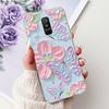 For Samsung Galaxy A6 Plus 2018 Phone Case On Samsung A6+ (2018) A6 A600F A605G Elegant Floral Cat Soft Silicone Clear TPU Cases