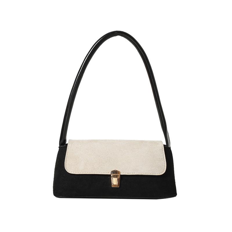 Chic Minimalist Shoulder Bag For Women Featuring Soft Suede And Magnetic Closure