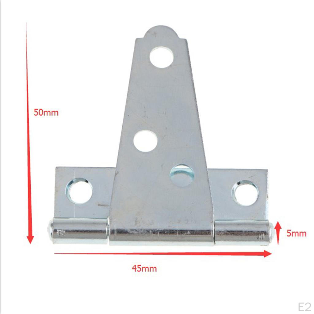 1 Pair Light Duty Shed Hinge Gate Strap Door Barn Gates Hinges Black Wrought Hardware Iron