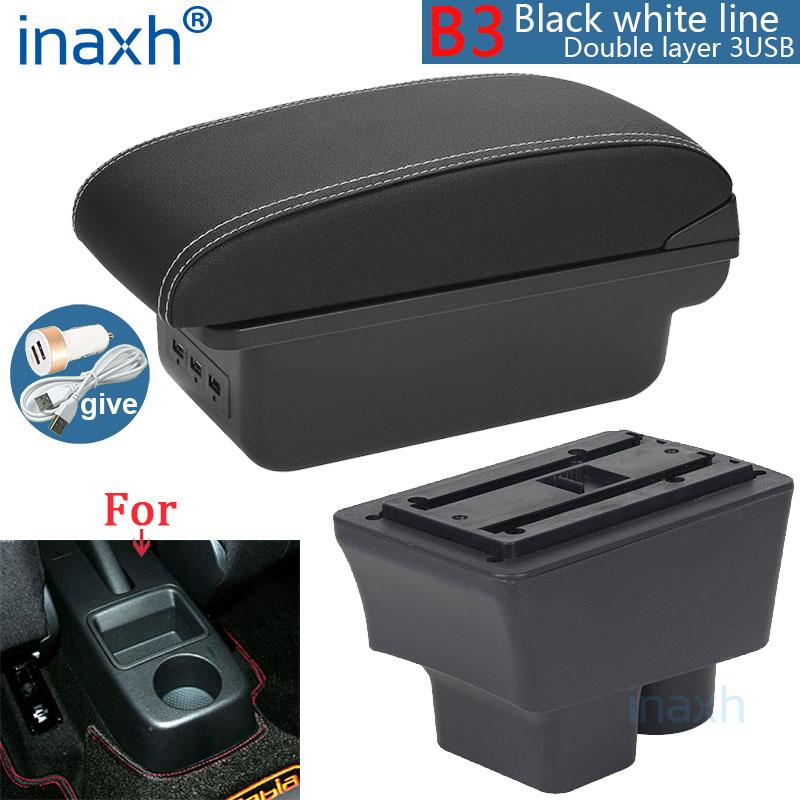 For Skoda FABIA Armrest For Skoda Fabia 2 2008-2014 Car Armrest Box Retrofit Parts Storage Box Interior Parts Car Accessories