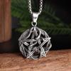 Retro Domineering Ouroboros Wrapped Around The Tree of Life Pendant Necklace Men's Personalized Punk Cool Casual Jewelry Gift