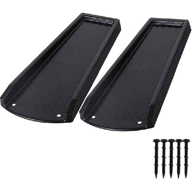 Rain Gutter Downspout Splash Block, Gutter Downspout Extensions for Water Drainage, 24  Gutter Splash Guards Downspout Extender, Fixable Down spout