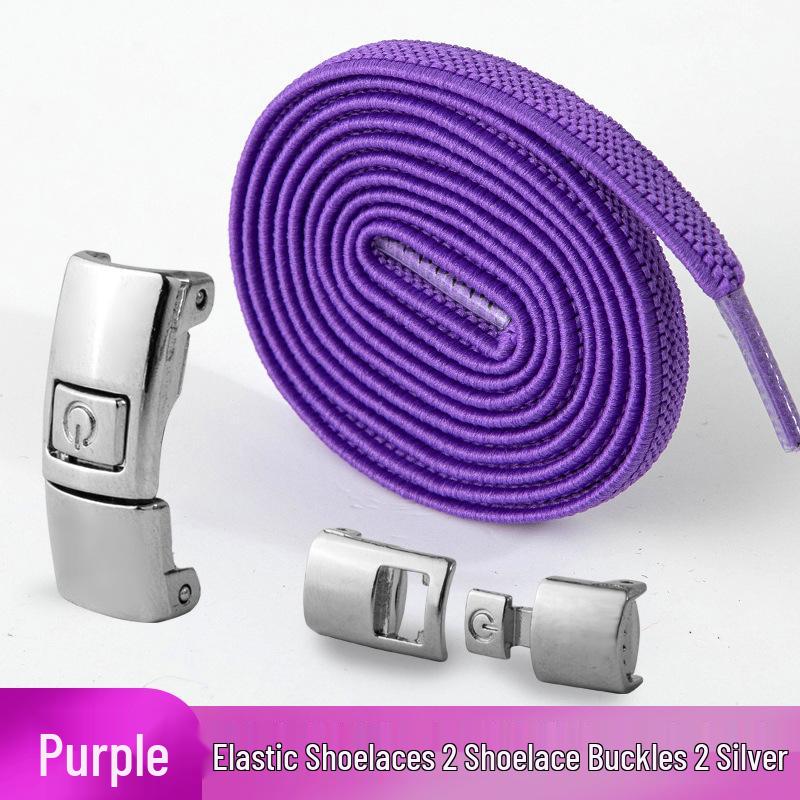 Mesh No-Tie Shoelaces with Interlock Buckle for Men & Women