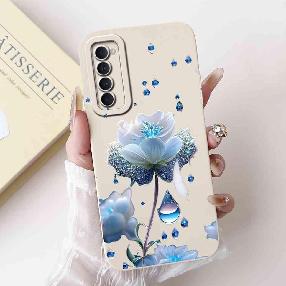 Pentru Oppo Reno 4 Pro 4G 6.55" Huse Pictură la Modă Husa Moale din Silicon Pentru Reno 4 Pro 4PRO CPH2109 Huse de Telefon Luxoase cu Flori