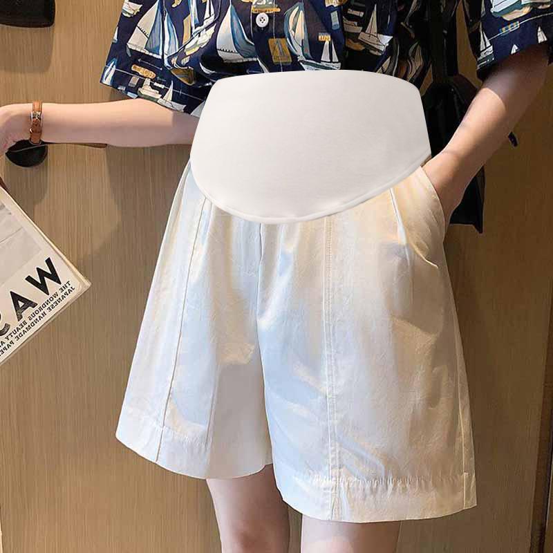

2026 Summer Maternity Slimming Casual Loose Denim-Style Mid-Length Pants Extra Large брудно-білий