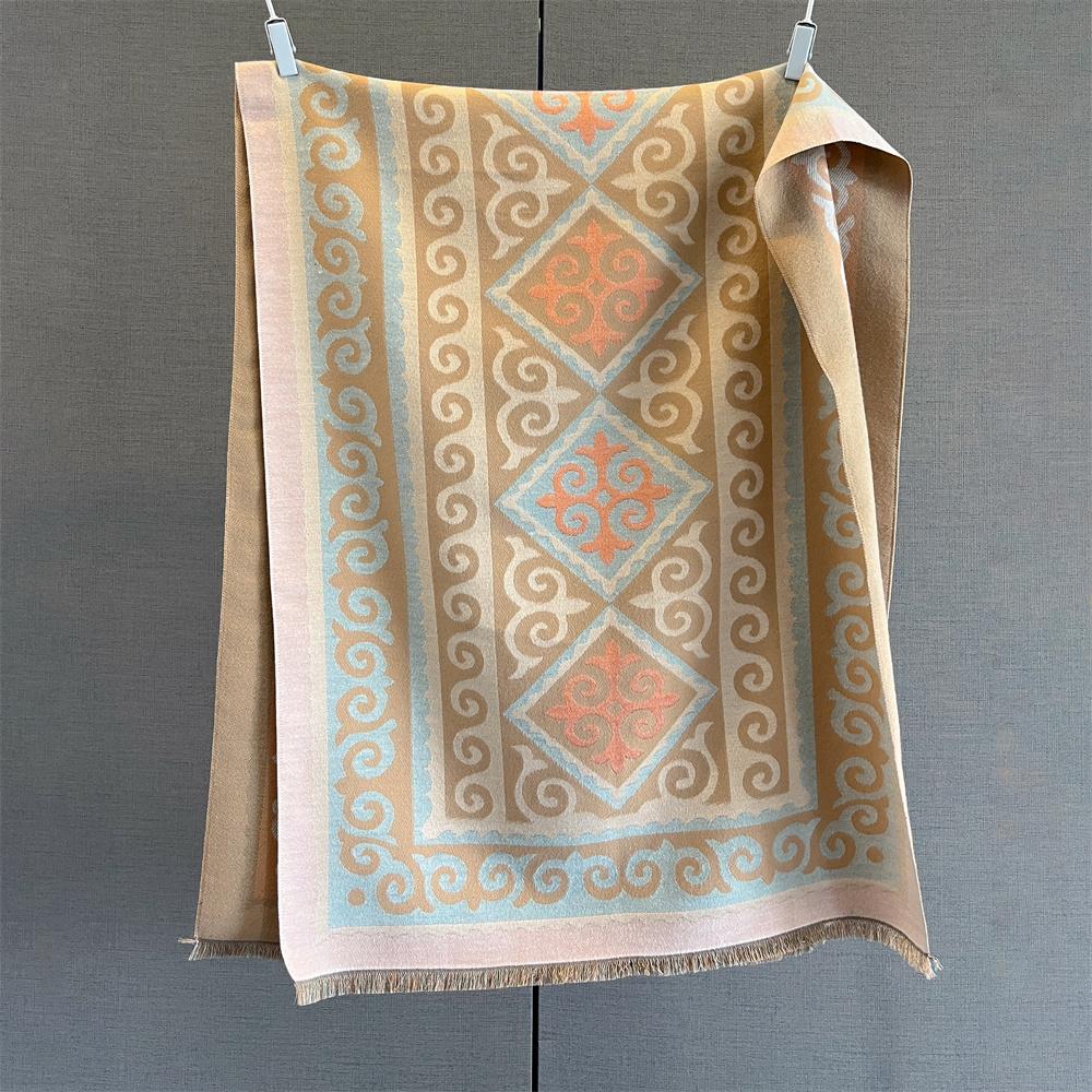 Luxury Winter Cashmere Scarf Women Print Shawl Wrap Soft Pareo Elegant Poncho Femal Thick Warm Blanket Echarpe Pashmina