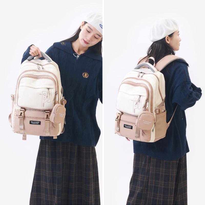 Frühling und Herbst Neue Schulranzen für Grundschüler der 3. bis 6. Klasse für Mädchen, leichter Rucksack für Teenager, wasserdichte Schulranzen aus Nylon für Jungen