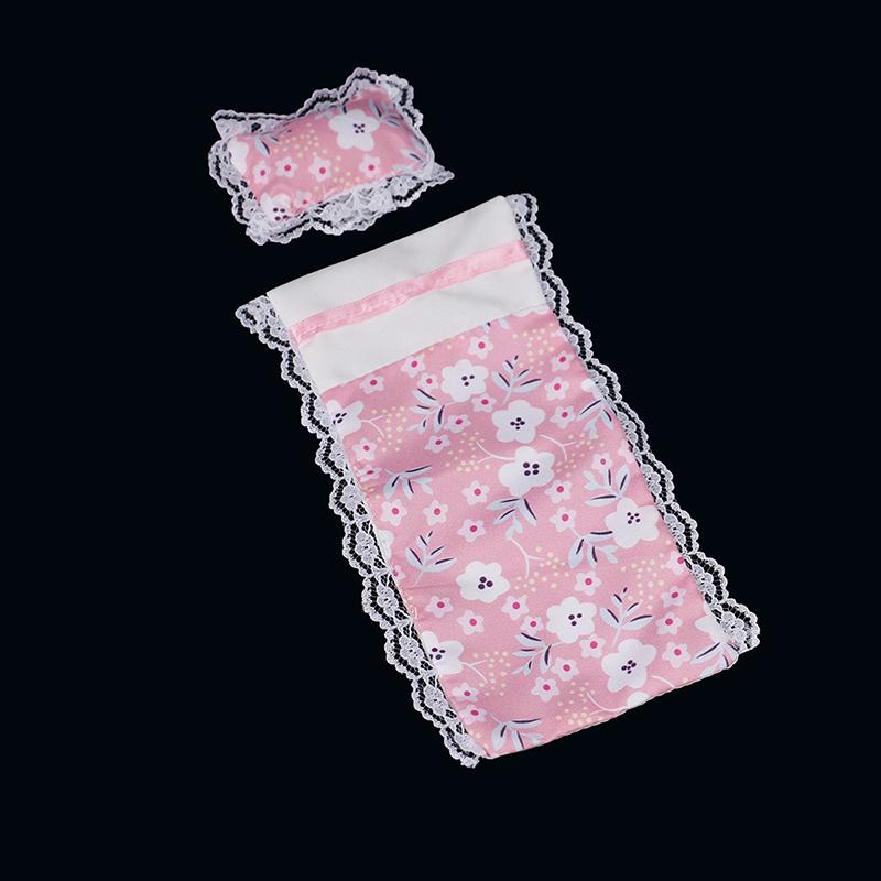16Cm Doll Bunk Bed Toy Accessories Quilt Pillow House European Princess Bed