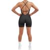 Women Strappy Romper Seamless Jumpsuit Tummy Control Padded Sports Bra