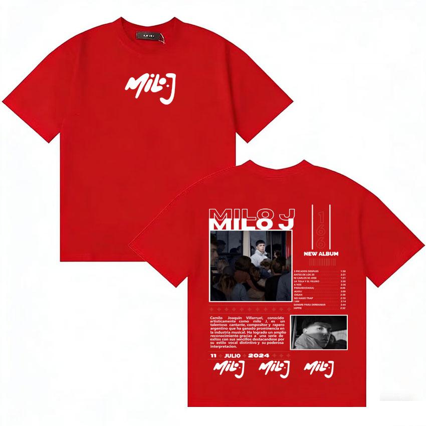 

Rapper Milo J 166 New Merch Pop T Shirt Unisex Women Fashion Tshirt Gothic Cotton Casual Oversized Short Sleeve Tshirts Fans Gift S