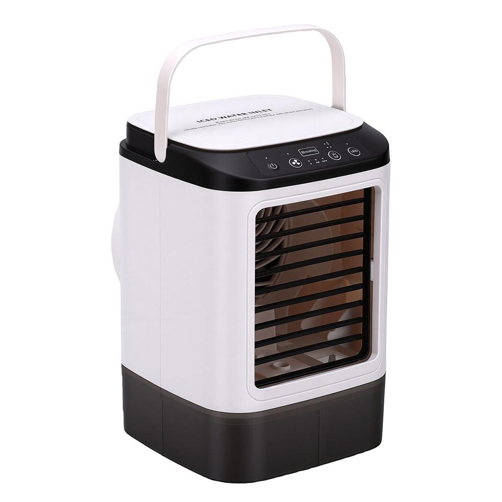 Portable Air Conditioner Mini Air Cooler Humidifying Fan with 3 Speed 2 Mist Cooling for Desk Nightstand Home Office