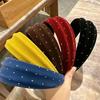 Korean-Style Aurora Light High Skull Top Headband for Women - Versatile and Trendy Hair Accessory
