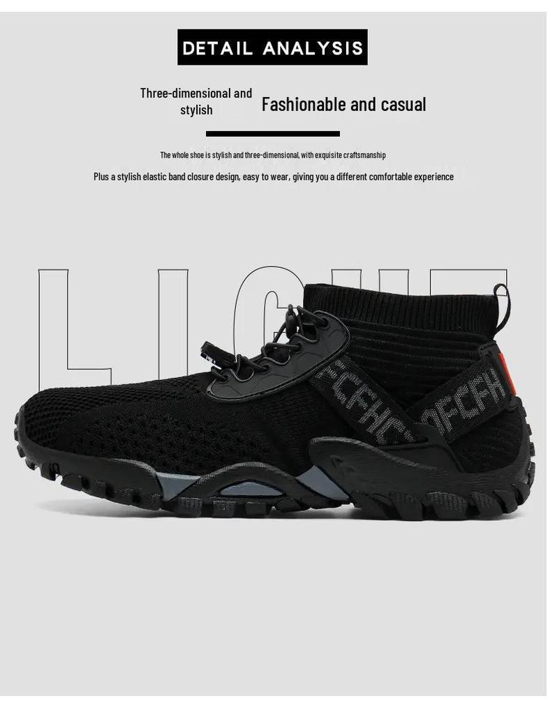 Men's Summer Flyknit Slip-on Mesh Casual Sports Shoes