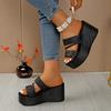 Women Sandals 2025 Summer New Outdoor Beach Sandals Comfortable  Wedges Shoes for Women Design Casual Sandals Size 35-43