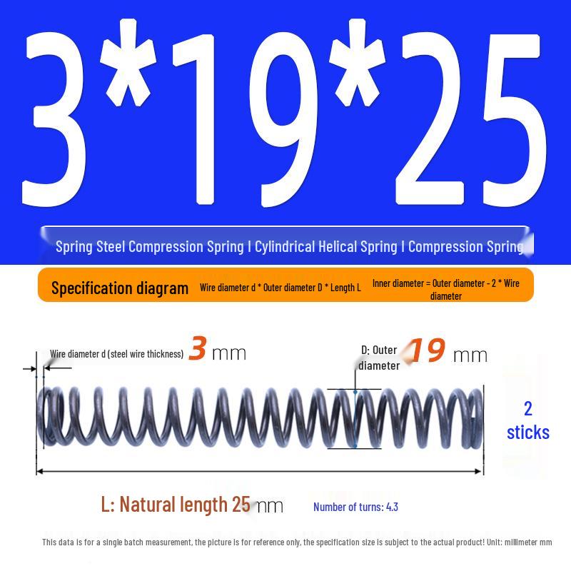 Compression Spring Y-Type Shock Absorbing Coil 3*16/17/18/19/20
