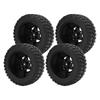 4 Pcs RC Short Course Truck Wheels 120mm Diameter Rubber Tire Plastic Hex Hub 1 10 RC Truck Wheels for Slash 4x4 2WD