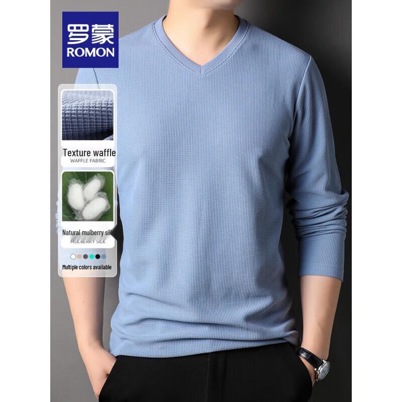 ROMON Men's Solid V-Neck Sweater S2T0556002