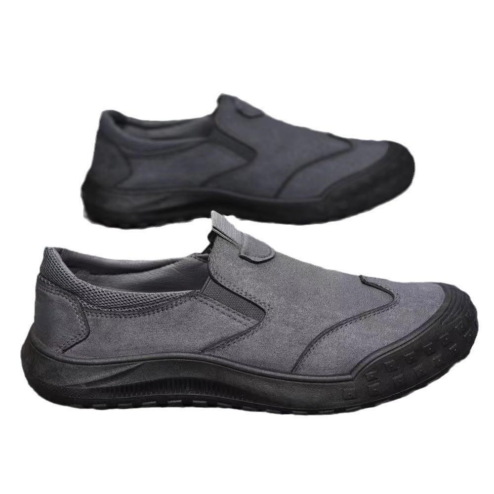 Old Cloth Shoes Indoor and Outdoor Men's Shoes Casual Labor Insurance Shoes Low-top Waterproof, Non-slip and Wear-resistant One-pedal Tooling Shoe