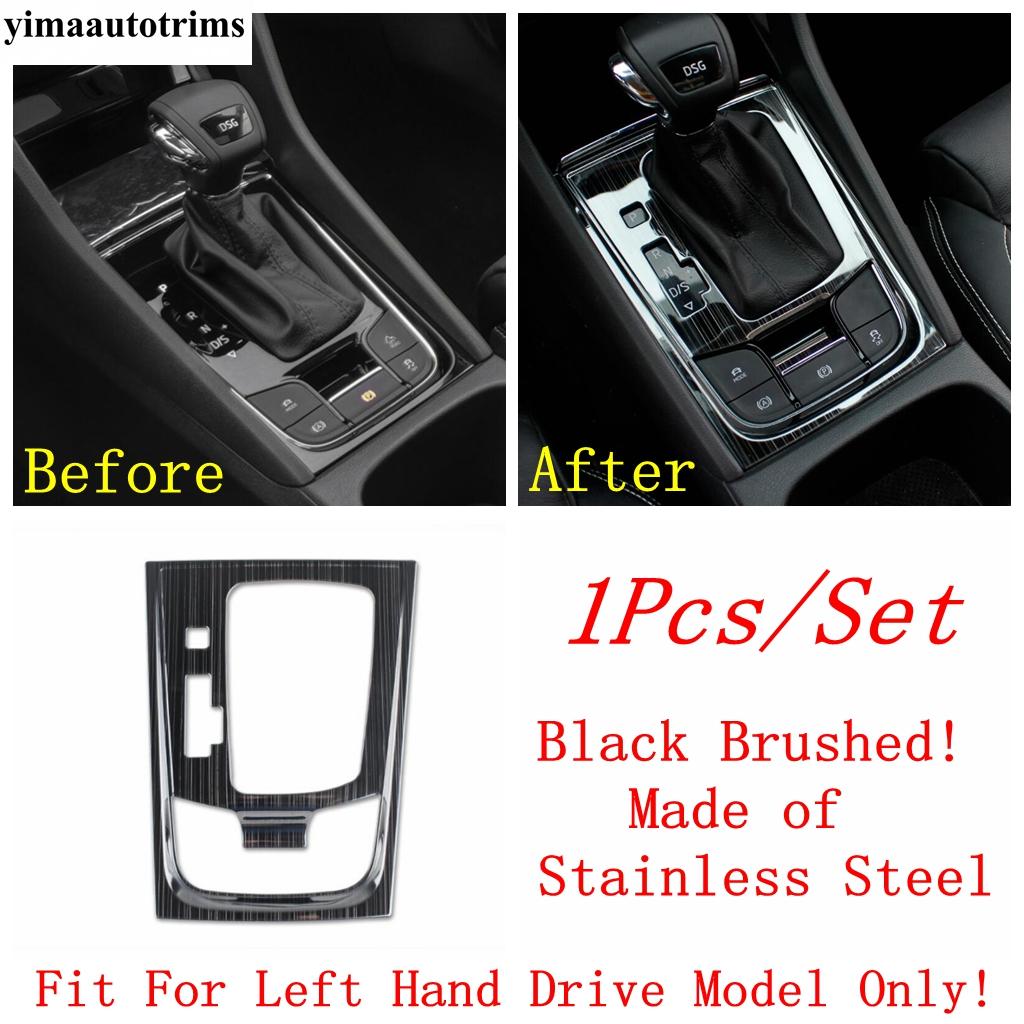 

Декоративная накладка на панель рычага переключения передач из нержавеющей стали для Skoda Kodiaq 2017 - Комплект для тюнинга интерьера автомобиля Black Brushed