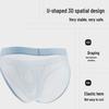Men's Breathable Ice Silk Seamless Summer Underwear – Thin Triangle Design with Large Pouch