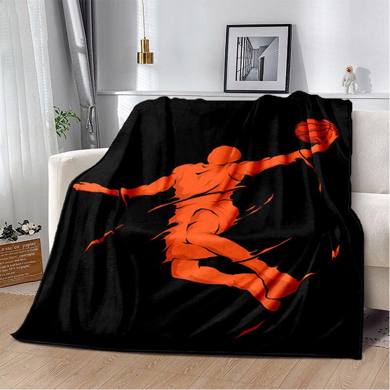 Fashion Basketball Blanket Custom Lightweight Thermal Insulation Blanket Sofa Blanket Bed Office  Blankets for Beds