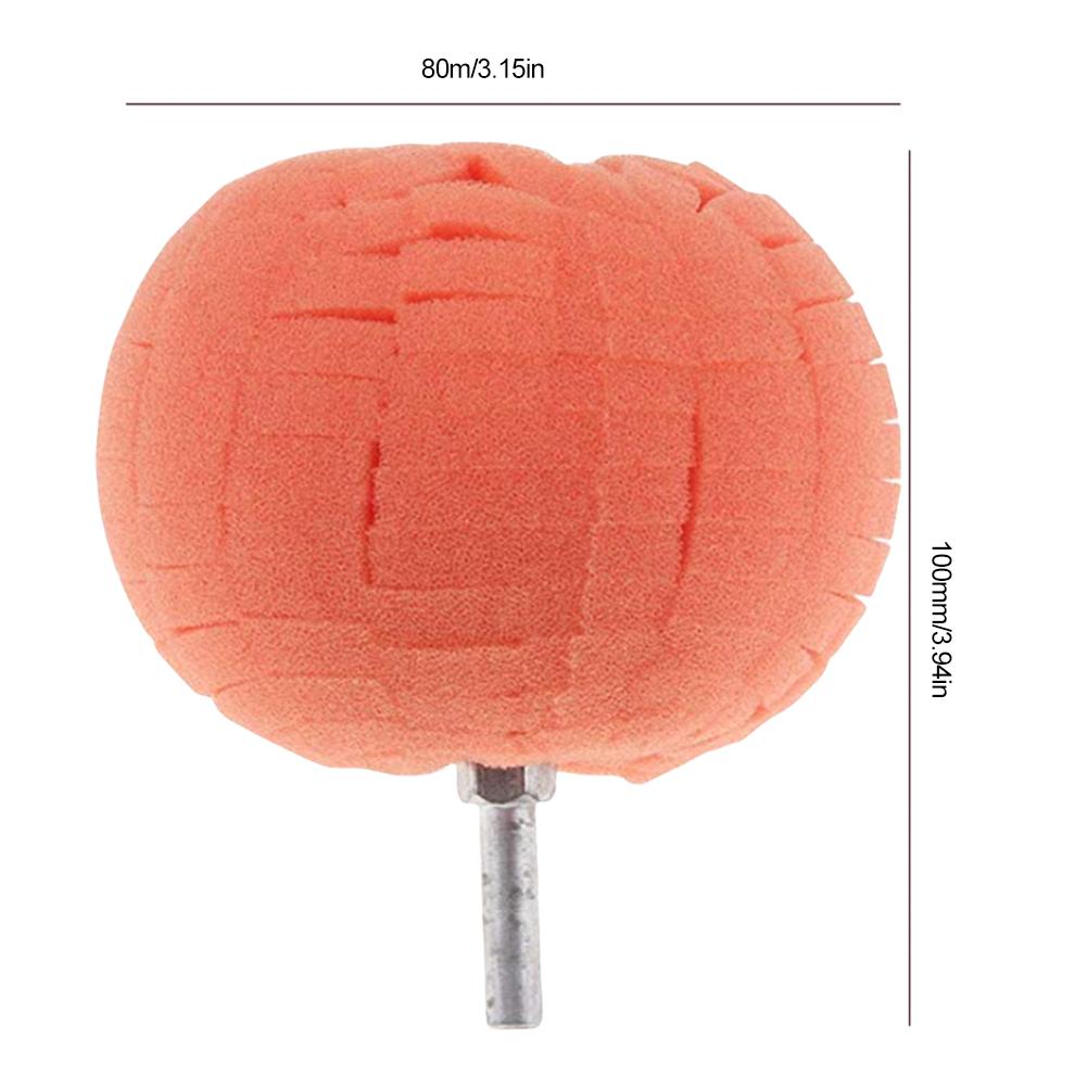 Auto Wheel Used For Electric Drill Burnishing Ball Detailed Scratch Polishing Cone Set Car Hub Buffing Sponge Car Beauty Tool