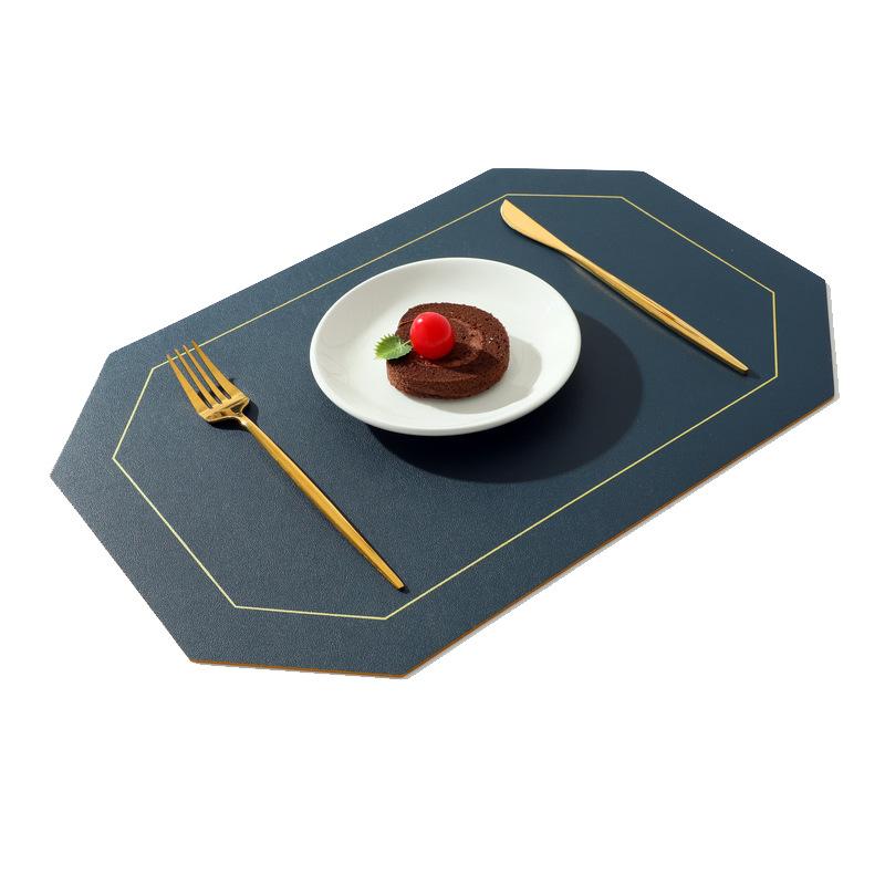 Double-Layer Table Mat Set Non-Slip Bowl Pad Coaster Set Washable PVC Dining Table Placemats Modern Home Decoration Accessories