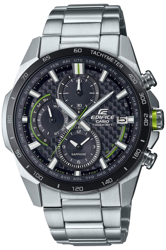 Casio Edifice EQW-A2000DB-1AJF / -A2000DC-1AJF Herrars Radiostyrd Solcellsdriven Klocka, Silver/Brun, Autentisk Japansk Produkt